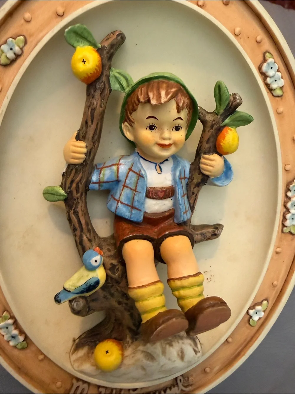 Hummel Apple tree boy and apple tree girl plates